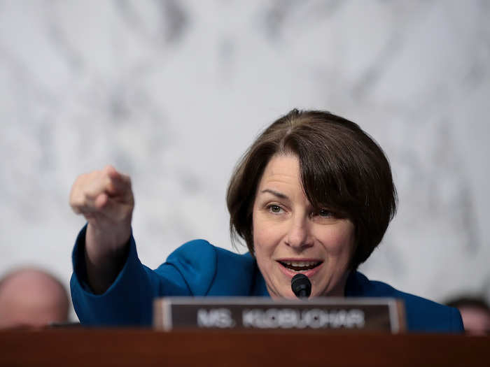 Sen. Amy Klobuchar of Minnesota made headlines last September for her tough but measured cross-examination of Supreme Court Justice Brett Kavanaugh.