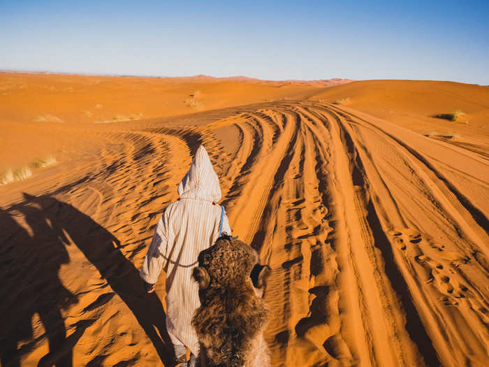 After breakfast, it was time to head back across the dunes to our driver. I was wishing I had another day to laze around or ride ATVs across the dunes, tracks be damned.