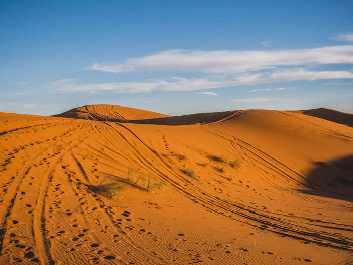 Amazingly, Erg Chebbi was hardly the hardest part of the trip. The desert surrounding Erg Chebbi is some of the flattest and barest land in the world. There is little respite from the elements.