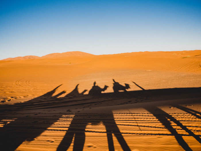 The camel ride stretches on for an hour or more. It may not sound like a long time, but when you