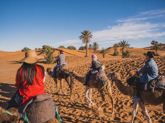 As we started to ride to the camp, I got a taste of what our camel handler called "the camel massage."