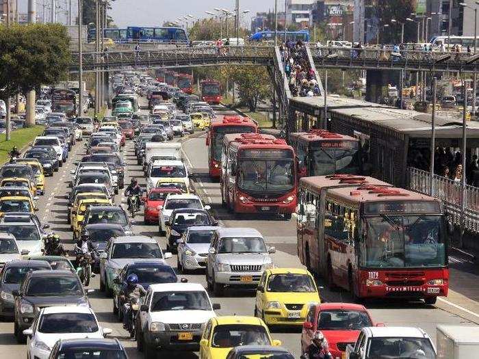 Bogotá closes its streets every Sunday from 7 a.m. to 2 p.m.