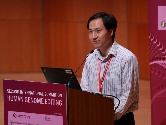 He described his research at the Second International Summit on Human Genome Editing on November 28 in Hong Kong. He said he felt "proud" and noted that a third gene-edited baby could be born as a result of his work.