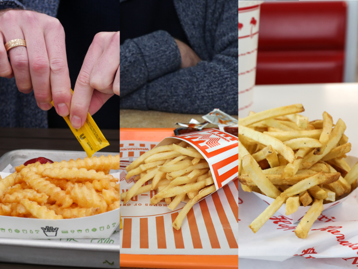 The fries at both In-N-Out and Shake Shack fell short of expectations. They were edible, but not fantastic.