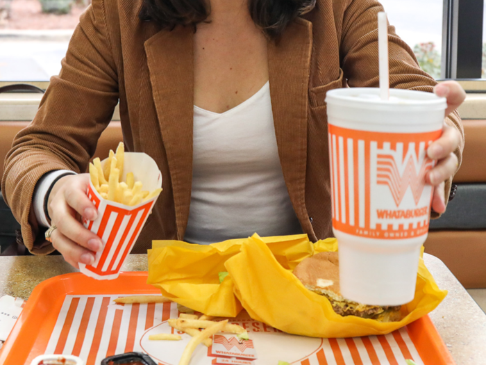 But neither does it withhold quality. Everything about a Whataburger meal is good, from the 100% pure American beef patty to the flawlessly salted and crisped fries.