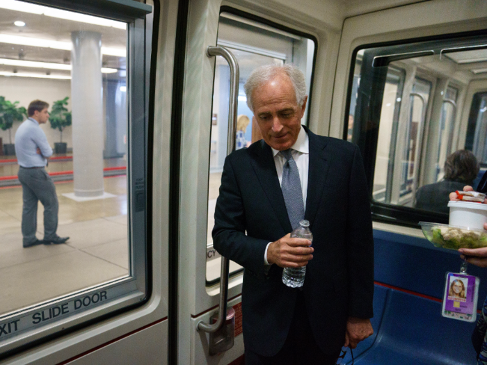 Former Tennessee Sen. Bob Corker regularly engaged with the media during his time in the Senate. Once he would step off the train, he would walk and talk with reporters, often holding a lidless cup of scalding hot coffee.