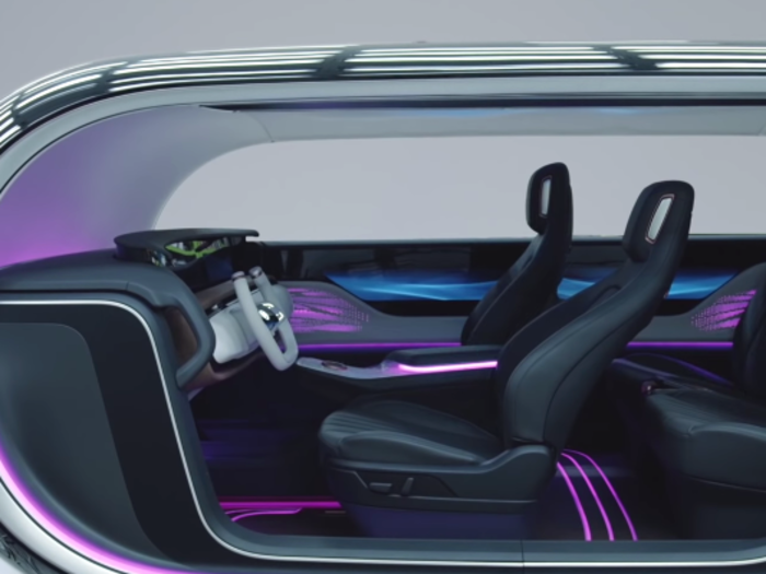 To make the car even more immersive, the seats can vibrate and move in rhythm with whatever songs you’re playing.