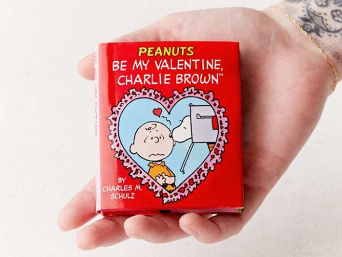 An illustrated book of a sweet Valentine’s Day story from the Peanuts gang