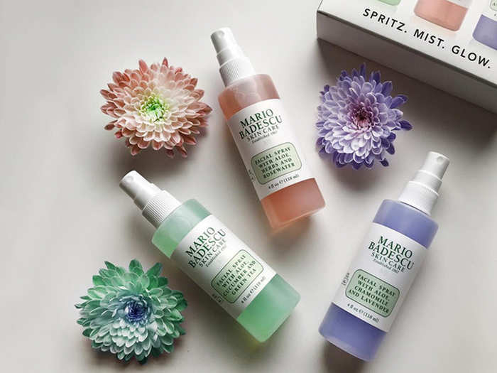 A trio of refreshing facial sprays