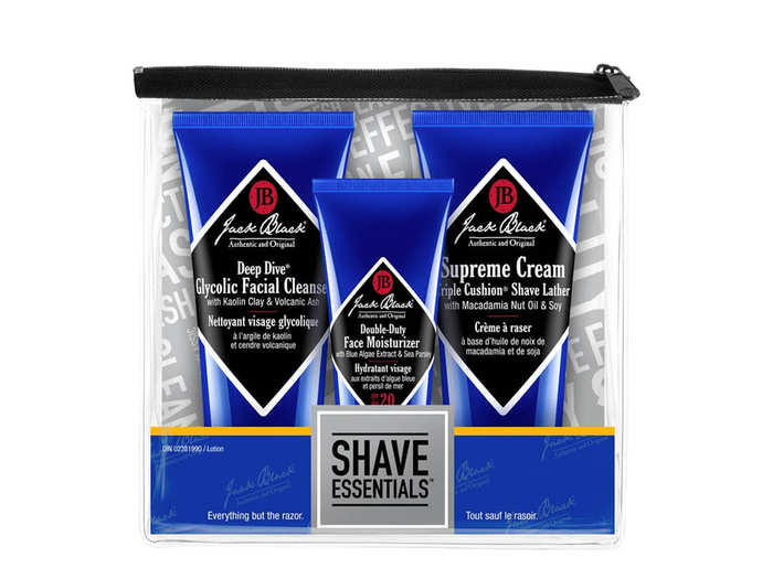 A set of three essentials they need for a clean shave