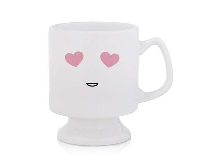 An adorable emoji mug that adds some charm to their morning coffee or tea