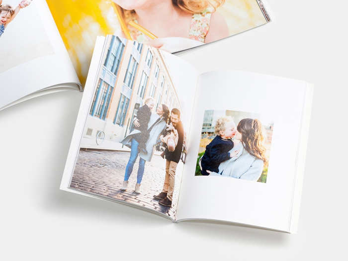 A custom photo book filled with your favorite moments together