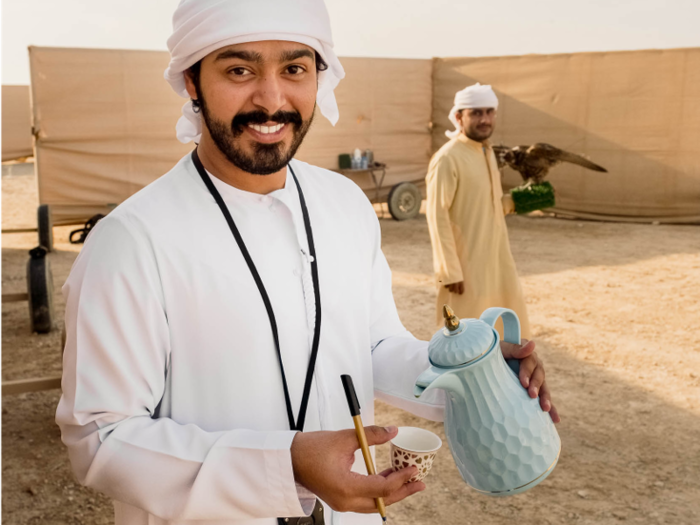 Learning how to be a falconer takes a long time. The first step is learning how to care for the falcons properly, which Al-Hamli said usually takes a year. Then, one must learn how to properly train the falcon with the telwah.