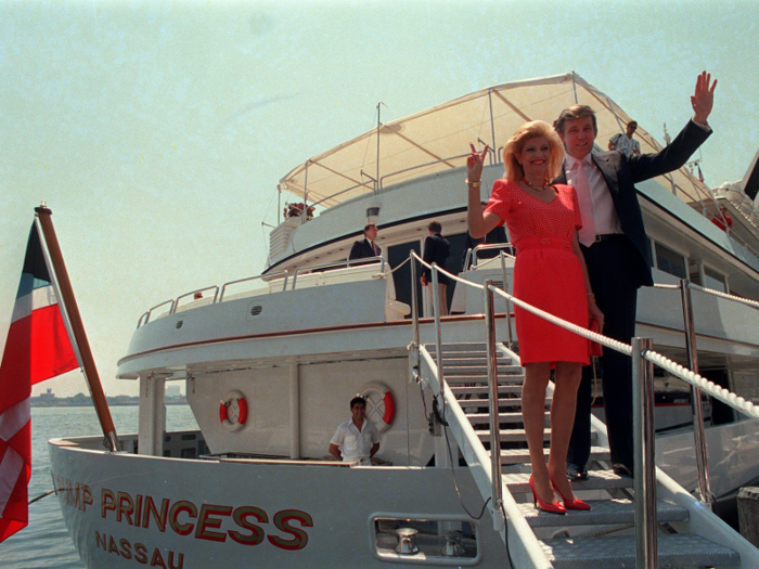 Trump also shelled out $30 million for a 100-cabin yacht in the 1980s and called it "Trump Princess."