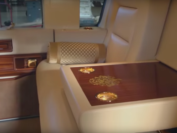 With his most recently purchased S-76, Trump had the whole interior gutted and redone with 24-karat gold-plated hardware, from the seat belts and handles to his family crest emblazoned on the side of the aircraft.