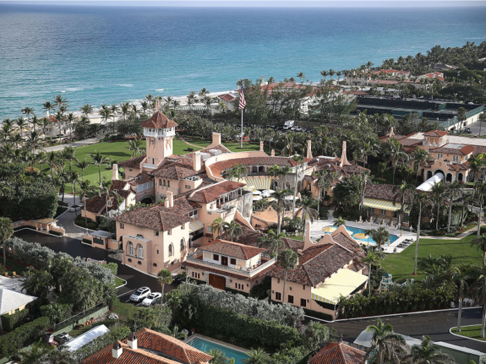 His exclusive private Mar-a-Lago club in Palm Beach, for example, is valued at $160 million.