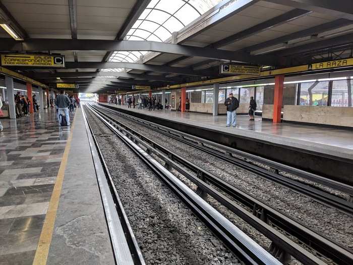 Unlike New York, outside stations are covered from the elements and just as clean as their subterranean counterparts. The skylights are also a nice touch.