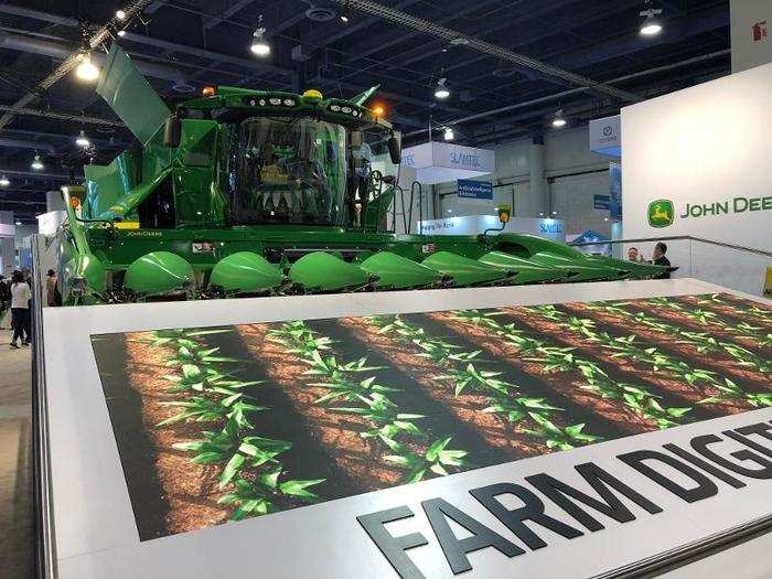 This massive John Deere tractor was one of the only pieces of "farm tech" at CES 2019. It was cool, but totally out of place.