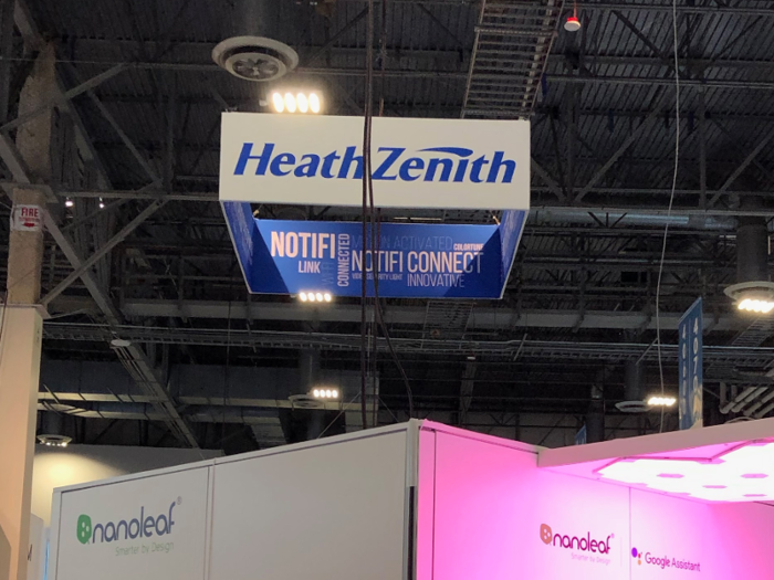 This company thought it could get away with its lame noun salad by hiding it in the rafters, but I see you, Heath Zenith. "Link." "Connect." "Innovative." These random words are just so inspiring, aren