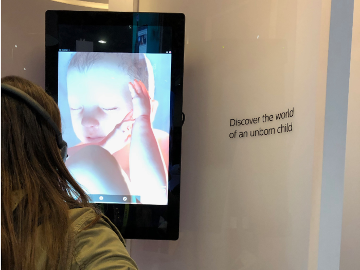 Philips Avent had an exhibit dedicated to pregnancy, which showed how you can use the company