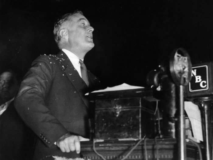 The "state of the union" was a phrase first popularized by President Franklin D. Roosevelt. His speech was informally referred to as the state of the union "address" or "message."