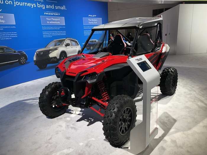 Honda, of course, had an ATV on the floor.