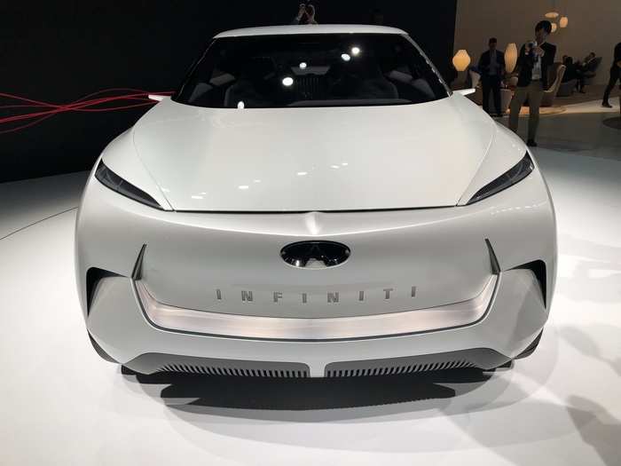 But the sleek, futuristic concept eventually made it to the stand.