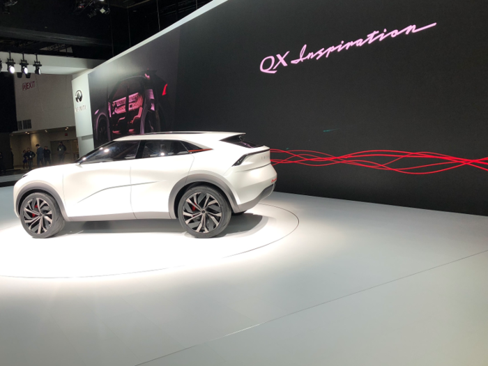 Infiniti endured some glitches in unveiling its QX Inspiration all-electric concept.