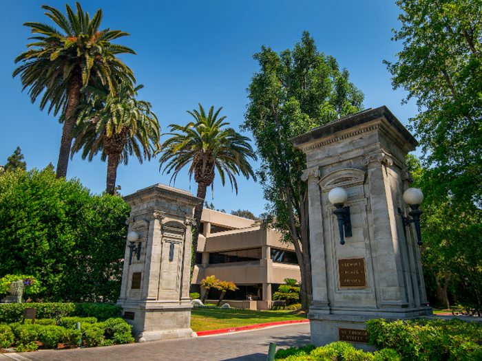 The historic estate sits on 1.5 acres in the Hancock Park neighborhood of Los Angeles.