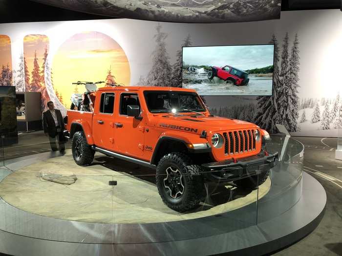 The newest pickup in the land, the Jeep Gladiator, was also in the house.