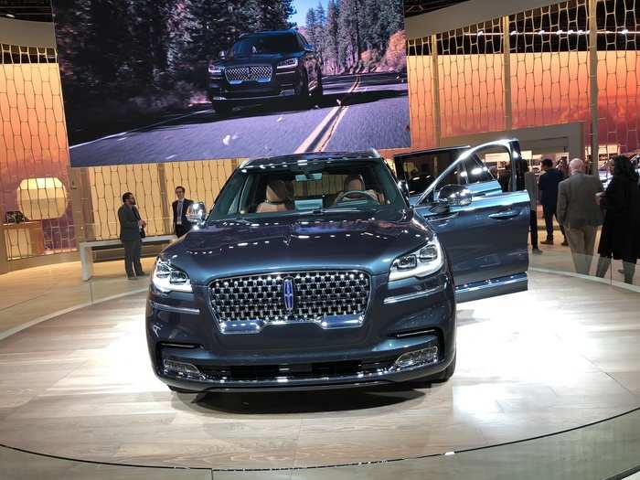 The new Lincoln Aviator SUV was also on hand.