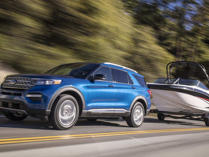 Ford also showed a hybrid and high-performance ST version of the all-new Explorer SUV.