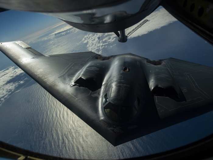 Despite its large size, the B-2