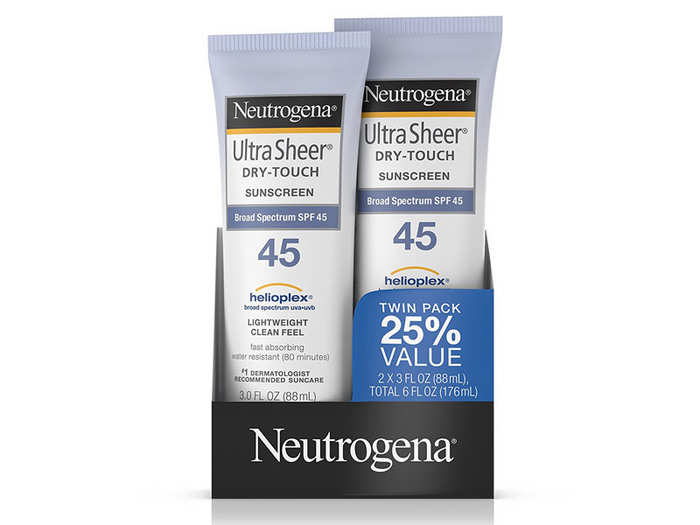 9. Neutrogena Ultra Sheer Dry-Touch Sunscreen