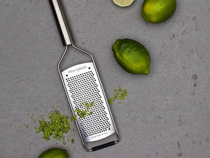 A grater that effortlessly grates citrus, hard cheeses, spices, and more