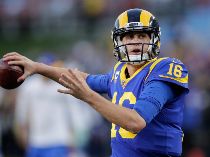 Goff struggled his rookie year, but has transformed into a very good, borderline great quarterback. He threw for over 4,600 yards and 32 touchdowns in 2018.