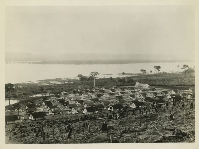 Workers and their families lived in employee housing on site.