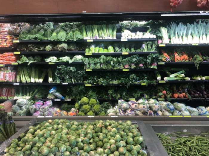 From lettuce to brussels sprouts, we were impressed with the store