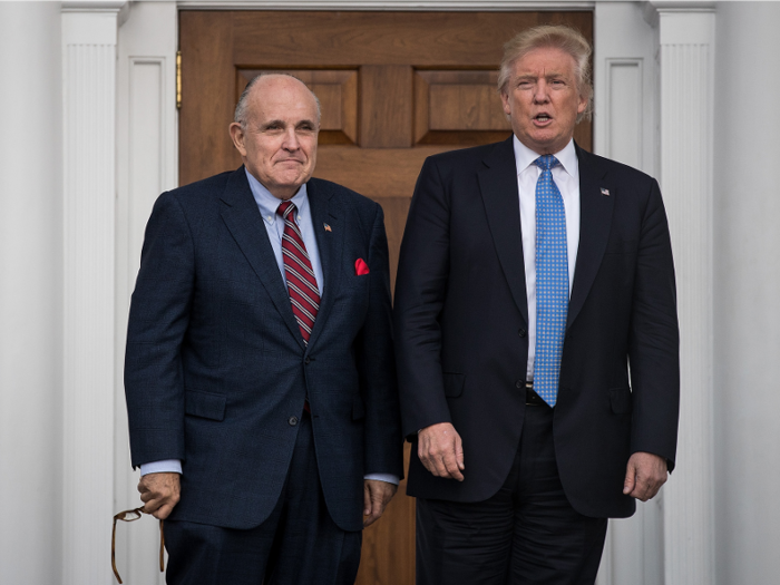 Giuliani joined, then quickly misstepped, as part of President Donald Trump