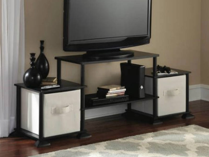 An entertainment center