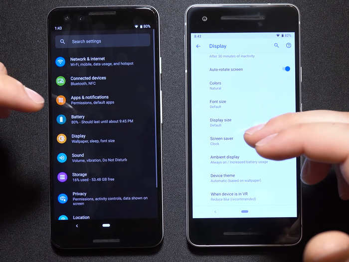 Dark mode in Android can