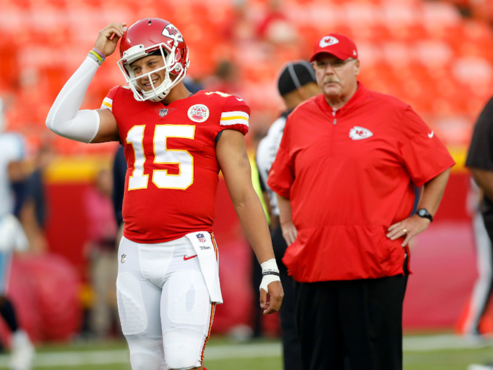 But behind the scenes, Mahomes was making an impression on his teammates.