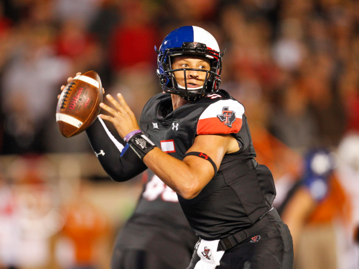 Mahomes ended up at Texas Tech and got some luck his freshman year when starting quarterback Davis Webb got injured. Mahomes had 16 touchdowns and 4 interceptions as a freshman.