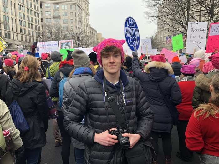 Sam Beesley, 18, said he was disappointed by the controversy surrounding the Women