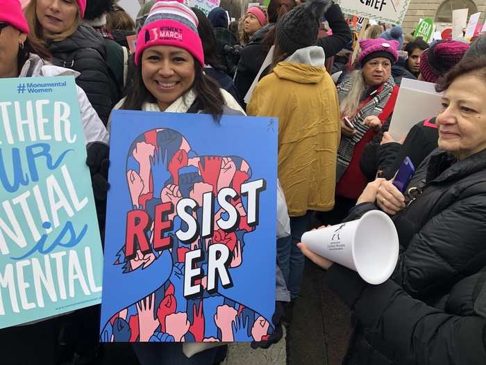 Melissa Rangel, a 41-year-old school counselor from California, told INSIDER that she was fighting for a range of issues — equality, immigration, and women