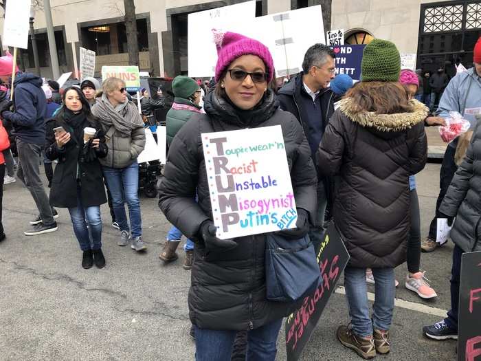 48-year-old Allison Picott, from Boston, said she was most passionate about protecting women