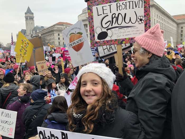 Sixth-grader Roxy Smith told INSIDER her mother surprised her with a trip from Nashville to DC for the march. "I love and I respect the whole Women