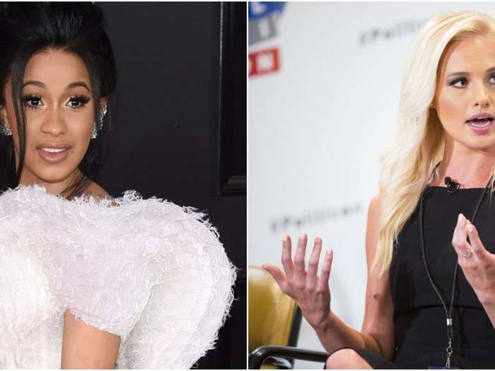 Cardi B tangled with conservative commentator Tomi Lahren on Twitter in her latest instance of political commentary.