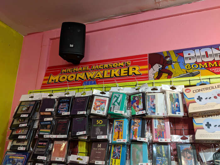 Beyond just games, Pink Gorilla has a wealth of gaming memorabilia: