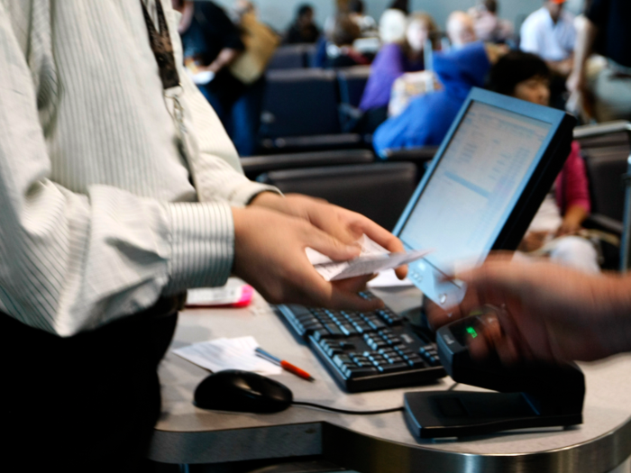 The attendants that were staffing the ticket counter would have had to move to the gate counters to assist passengers there.